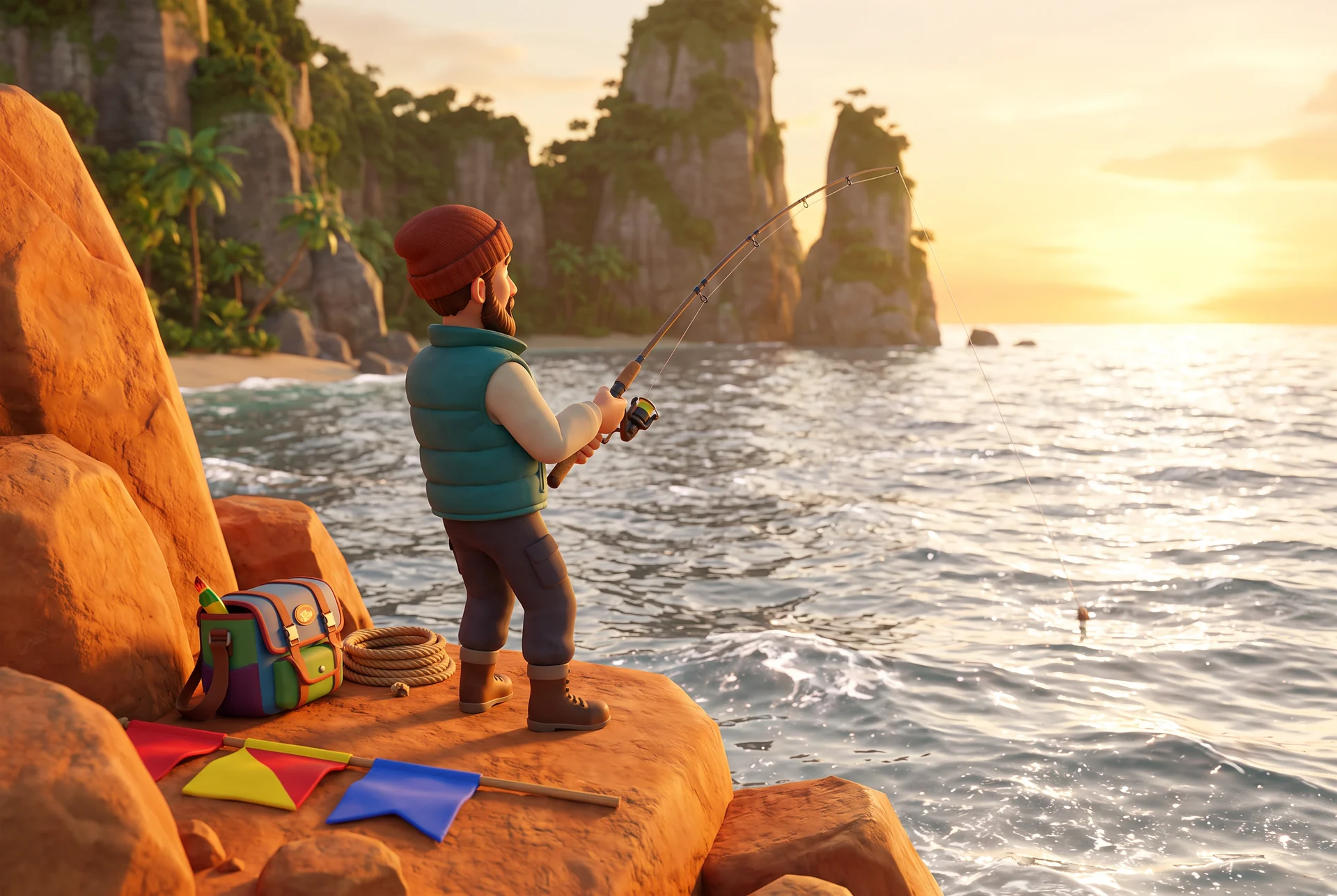 Stylised fictional scene for The Wind at Copper Cove